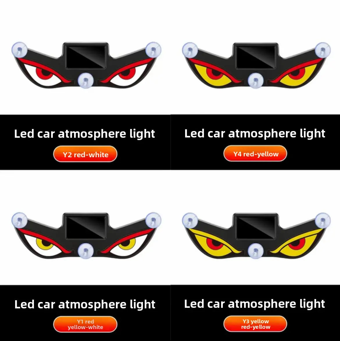 Solar Demon Eye LED Car Window Light KAIFANOU AUTO