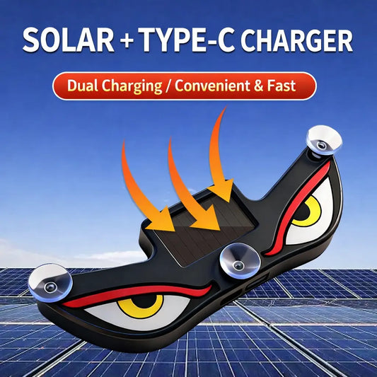 Solar Demon Eye LED Car Window Light KAIFANOU AUTO