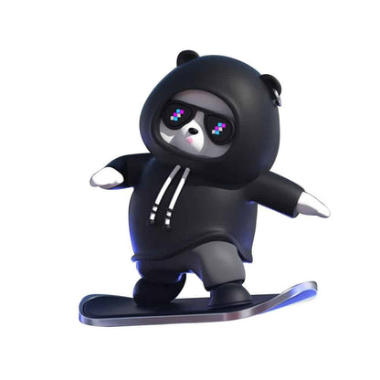 Cute Skateboard Bear Car Dashboard Ornament