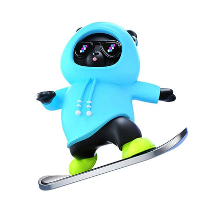 Cute Skateboard Bear Car Dashboard Ornament