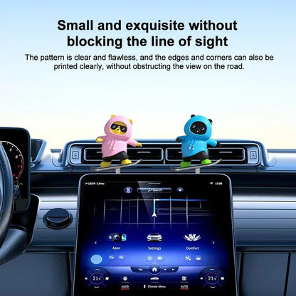Cute Skateboard Bear Car Dashboard Ornament
