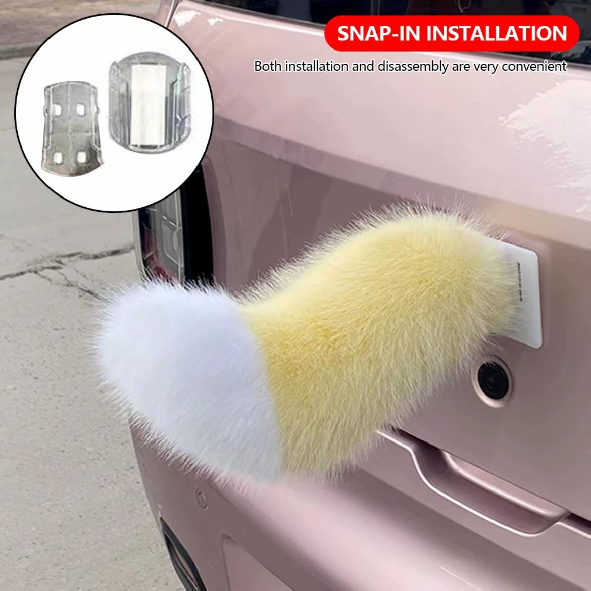 Interactive Plush Electric Car Tail - Voice & Remote Controlled