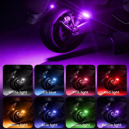 Remote-Controlled RGB Aircraft Light with 8 LED Eyes – USB Rechargeable Vehicle Decoration
