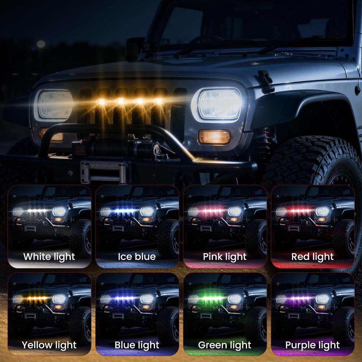 Remote-Controlled RGB Aircraft Light with 8 LED Eyes – USB Rechargeable Vehicle Decoration