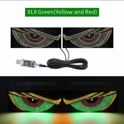 RGB LED Devil Eyes Car Rear Window Display Light – Animated Vehicle Windshield Decoration