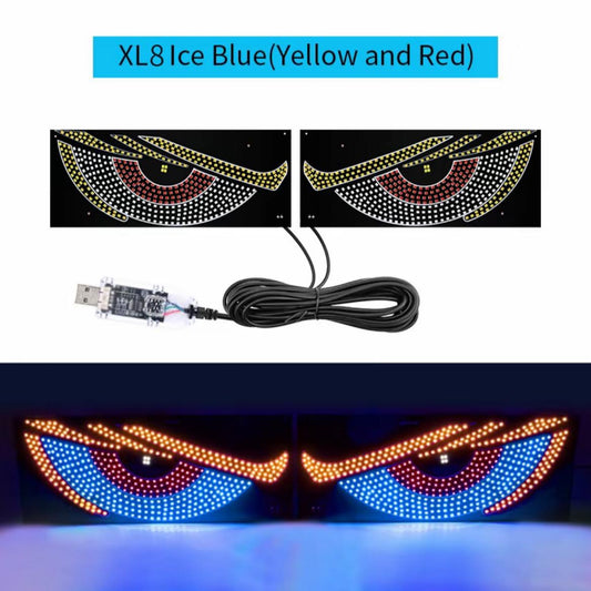 RGB LED Devil Eyes Car Rear Window Display Light – Animated Vehicle Windshield Decoration