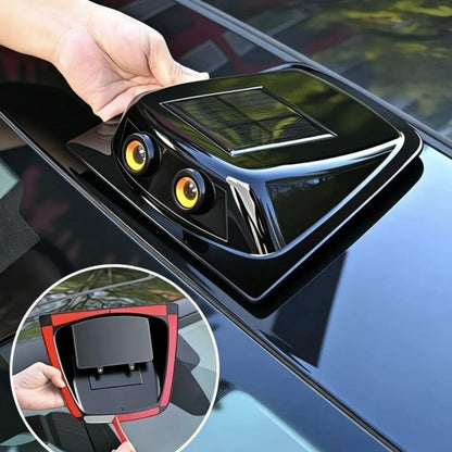 Solar-Powered LED Winking Eyes Car Roof Light | Funny Waterproof Auto Decoration Accessory